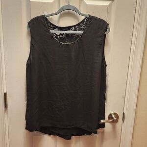 NIKATO Sleeveless Embellished Hi Low Sequin Detail Blouse